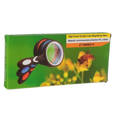 Lupa classic, rubberized case 10x, d = 5cm-2