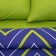 Bed linen Ethel euro "Green-blue zigzagi" 200x217, 240*220, 70x70-2 pcs