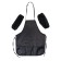 Apron for labor + sleevens, 550 x 440/250 x 160 mm, size M (height 122-158), calligrata black