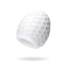Masturbator A-Toys Pufl, Tre, White Color, 6 cm, D 2.7 cm