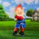 Garden Figure "Gnome with eggplant" 20x20x45 cm