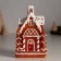 Polystone souvenir "Gingerbread house with a glazed roof" 8x5.5x12.5 cm