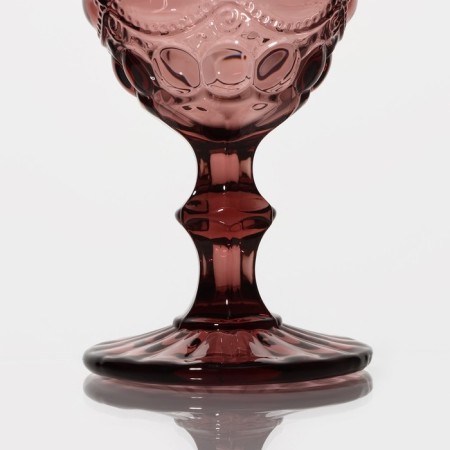 Magistro La-Channel's wine glasses, 250 ml, 9 × 17 cm, 6 pcs., Glass, pink-2