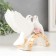 Souvenir ceramics "Two white dove on a bridge with roses" 9.5x12.5x6 cm