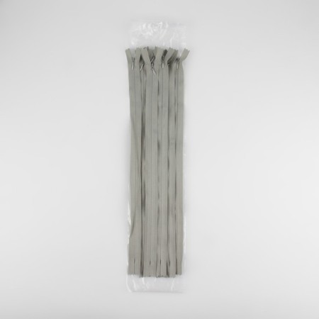 Lightning secret, No. 3, non-income, automatic lock, cotton, 40 cm, light gray color-2