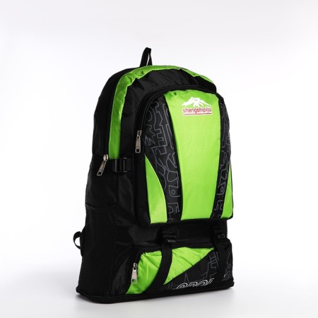 A thyroid backpack with an increase in 55l, 5 external pockets, green color-2