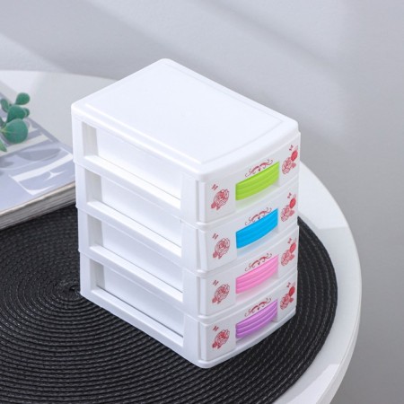 Mini - chest of drawers for trifles 4 sections "Rosie", 13 × 9 × 15 cm, color mix-1