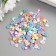 Decor for creativity plastic "heart" (set 90 pcs) from 0.7 to 0.4 cm
