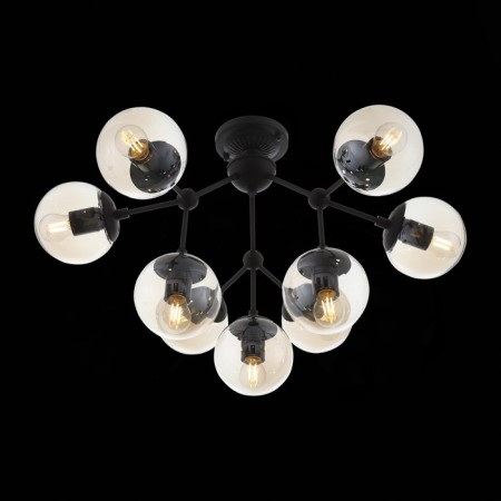 Ceiling Ceiling ST LUCE. SL549.402.09. Stampo. 9x40 watts, E27, 68x68x40 cm, black color-3