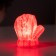 Night -bend "mittens" 2W LED LR44 red 4x6x7cm