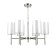 Suspended EVOLUCE lamp. Sle107303-06. Noia. 6x40 W, E14, 66x66x34 cm, Nickel color
