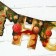 Girland on the eyelets “Happy New Year”, Christmas tree, gold letters, 210 cm