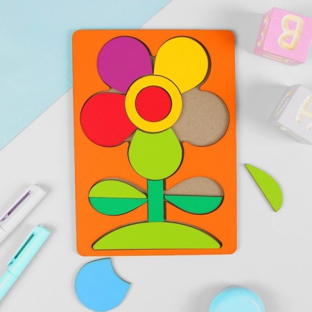 Puzzle "My Flower", dyed tree-2