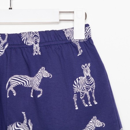 Female pajamas (shirt and shorts) KAFTAN Zebra size 48-50, blue color-9