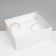 Standing for jewelry "Casket" 12 seats, 18 × 16 × 7 cm, white color