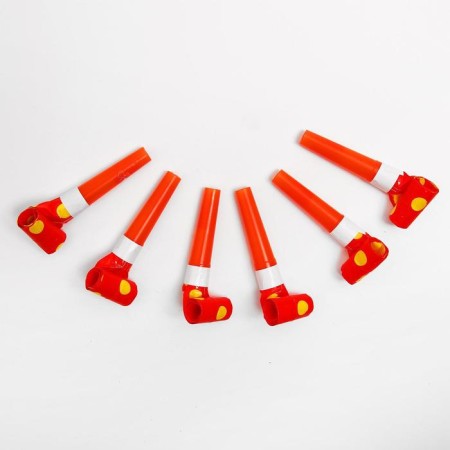 Carnival tongue "Peas", set of 6 pcs., Red color-1