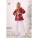 Female blouse, size 46, red color