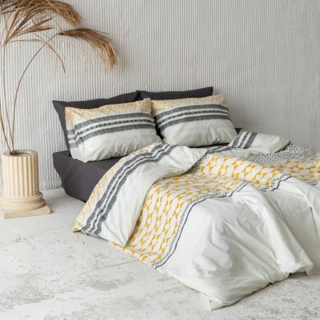 Set of pillowcases "Vent", size 70x70 cm, yellow color, 2 pcs-2
