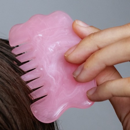 Gouas massage "Saw", 8.5 × 5 cm, pink color-8