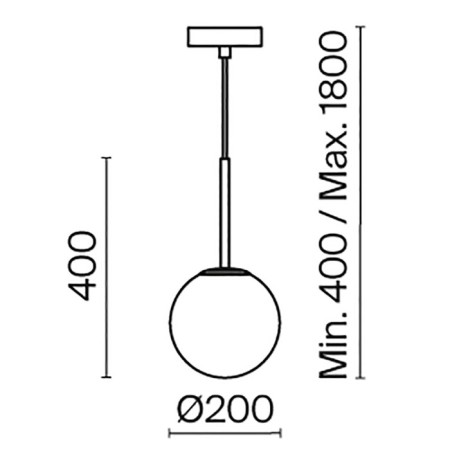Suspension lamp Maytoni Mod321PL-01B1, 1HE14, 40W, 20x20x222.5 cm, Black color black-2