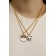 Coolons "Demetrines" Corgi and Panda, colored in gold, 45 cm