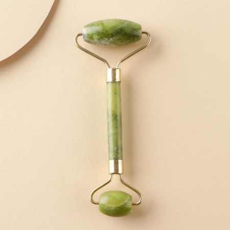 Set of massager guasha for the face “Be happy”, calcite, Serpentin-3