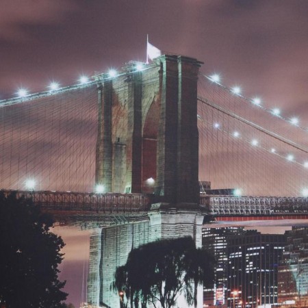 PVC kitchen apron, photo printing "Brooklyn bridge" 600x2000-2