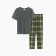 Kit (T -shirt/pants) male, green/cage, size 48