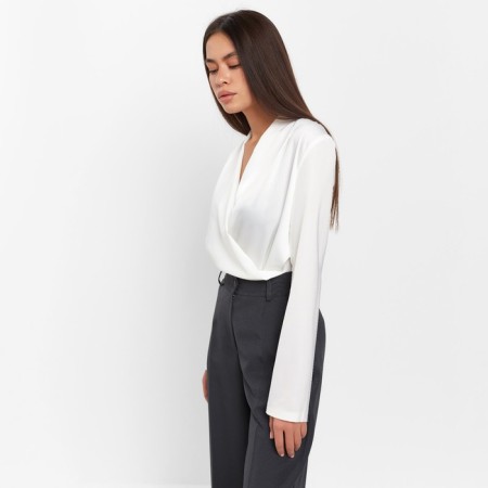 Women's blouse with a drapician Mist: Classic Collection p. 42, Ecrew color-1