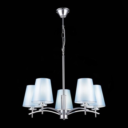 Suspended EVOLUCE lamp. Sle105613-05. Permone. 5x40 watts, E14, 64x64x53 cm, chromium color-1