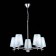 Suspended EVOLUCE lamp. Sle105613-05. Permone. 5x40 watts, E14, 64x64x53 cm, chromium color