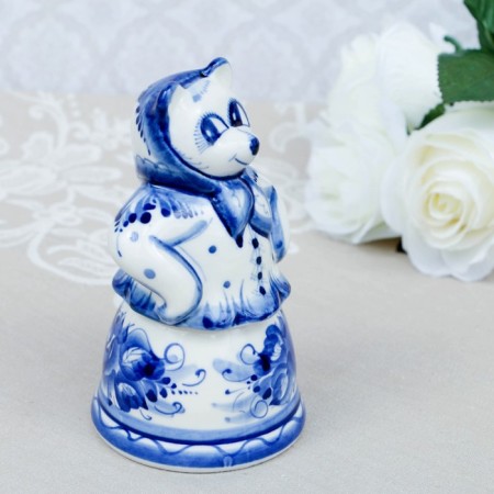 Mesnitsa "Masha", Gzhel, Porcelain, 15x8 cm-1