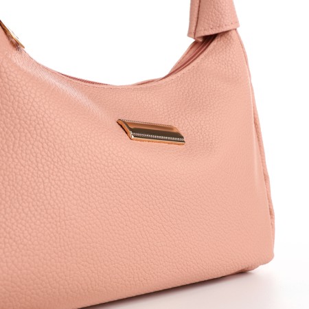 Female bag 25*7*13.5 depth with a zipper, pink-5