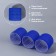 Velcro curlers, d = 6.5 cm, 6 cm, 6 pcs, blue color