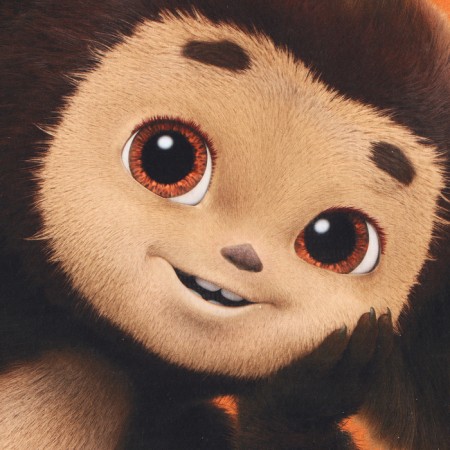 Clawer Cheburashka, col. Orange, 70x140 cm, 100% HL, waffle 160 g/m2-1