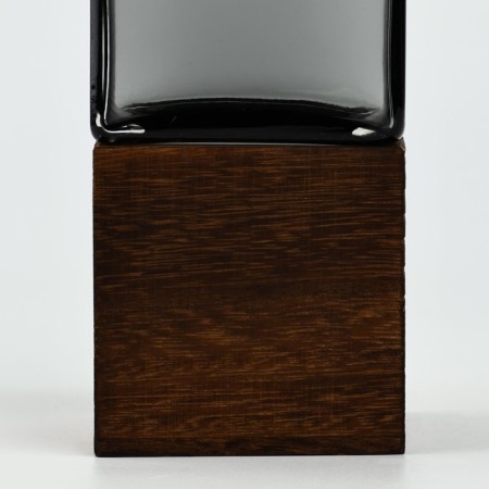 Forest Vase "Forest" made of gray glass 25.5 × 8 × 8 cm-3