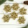Christmas tree decoration "Snowflake volumetric" (set 6 pcs) D-7 cm, gold