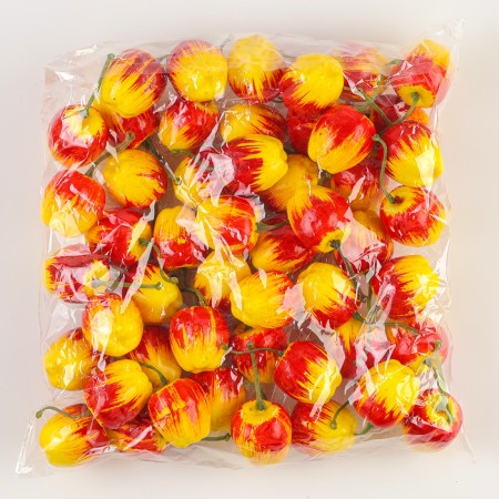 Decor "Apple" yellow, set 50 pcs., Size: 3.5 × 3 cm-2