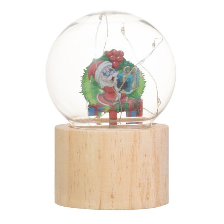 Spinker "Shar-Dad Frost with a gift" LED 3XAG10 ball 8CM 6.5x6.5x11.5cm-5