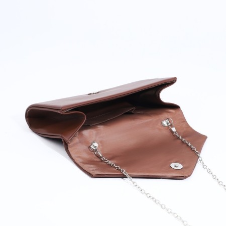 Bag-clate on magnet, brown color-4