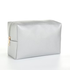 Cosmetic bag dore units, 20*9*13, lightning department, lining, silver