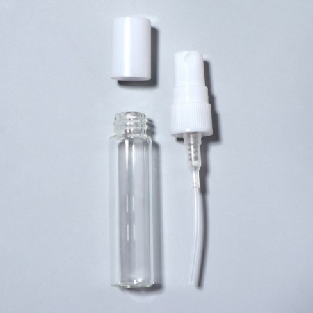 A bottle for storage, with a sprayer, 5 ml, packing - 5 pcs, white color-5