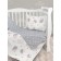 Set in a crib 3 objects of Amarobaby Baby Boom Baby Ezhik, White/Gray (Poplin)