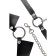 PECADO BDSM-cheese-shepherd, leash and carbine, genuine leather, black color
