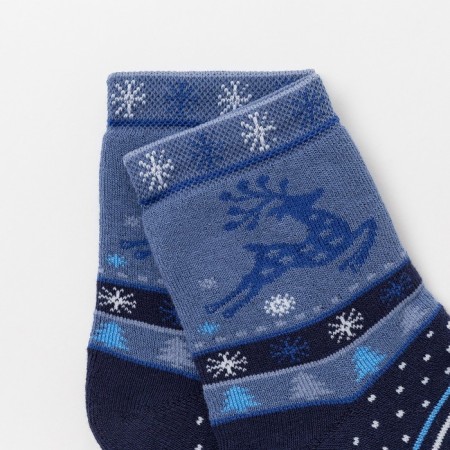 Nosk children's terry "deer", dark blue color, size 20-22-1