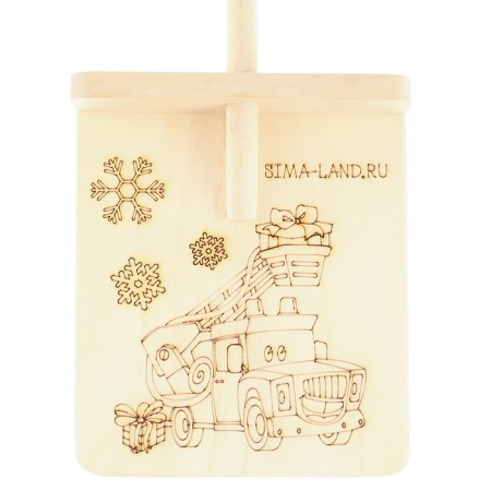 Wooden shovel “New Year! Machine "-4