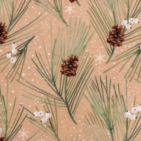 Apron Ethel "Spruce Branches" 60x70cm, 100% cotton, sarzha 190 g/m2-2