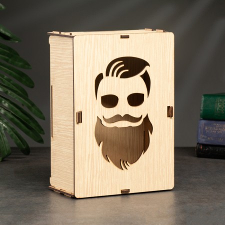 Self -Assembly box "bearded", 20 x 13.7 x 8 cm