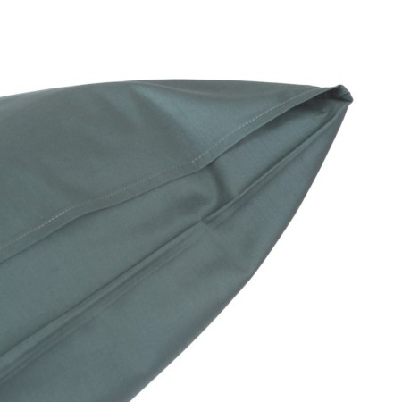 Pillowcase Mona Liza, size 70x70 cm, dark green color-1