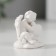 Polystone souvenir "Snowty Angel sits in a hug with a heart" 3.5x2.7x3.2 cm